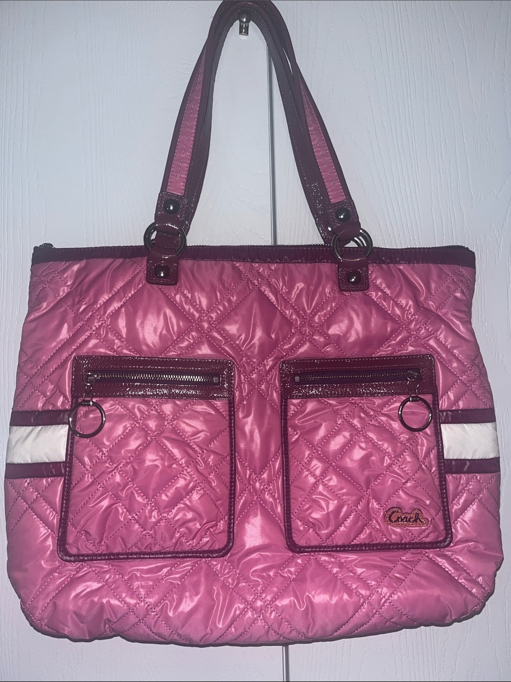 Coach Rare Y2K Poppy Nylon Tote